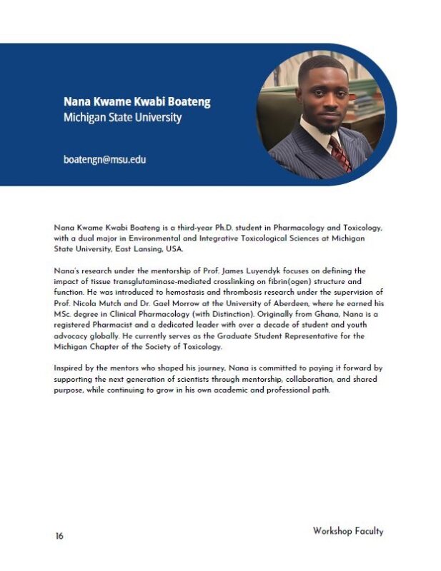 Nana Kwame Kwabi Boateng: Grateful For The Opportunity to Serve As A SEARCH Ambassador