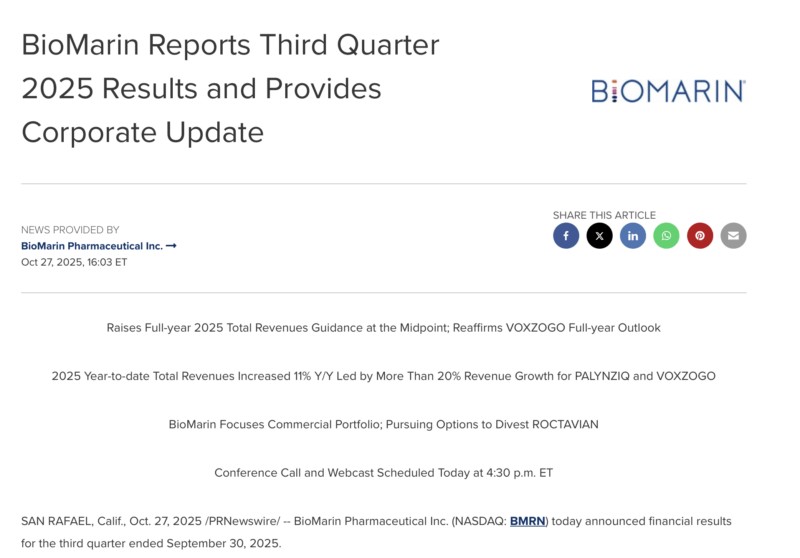 Michael Makris on Biomarin's Decision to Divest Roctavian