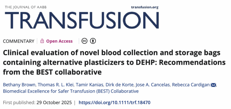 Bethany Brown and Colleagues Present Recommendations on DEHP Alternatives