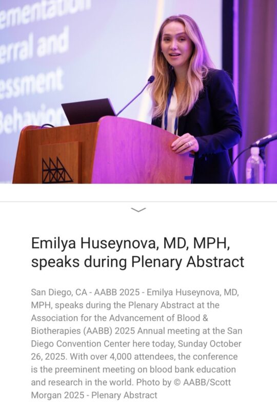 Emilya Huseynova Reflects on AABB 2025 1 Emilya Huseynova Reflects on AABB 2025