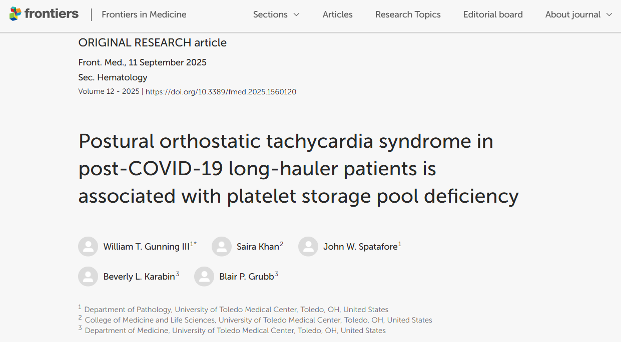 Steven Murphy Highlights New Research Linking POTS Platelets to Storage Pool Deficiency