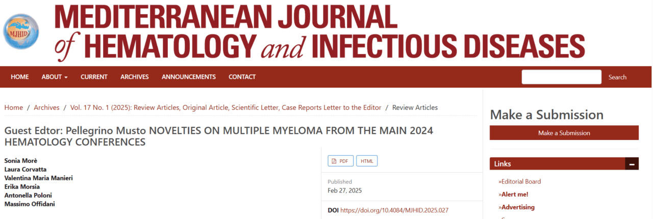 Giuseppe Leone: This Review by Offidani's Group Compares Clinical Trials and Outlines Prospects 1 Giuseppe Leone: This Review by Offidani's Group Compares Clinical Trials and Outlines Prospects