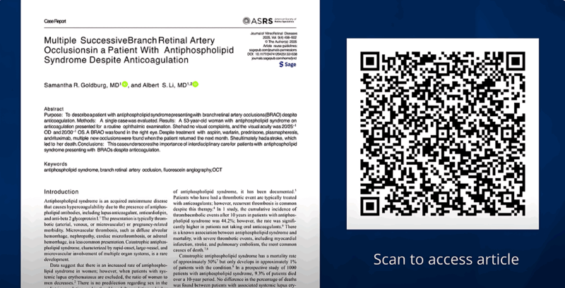 Retinal Artery Occlusions