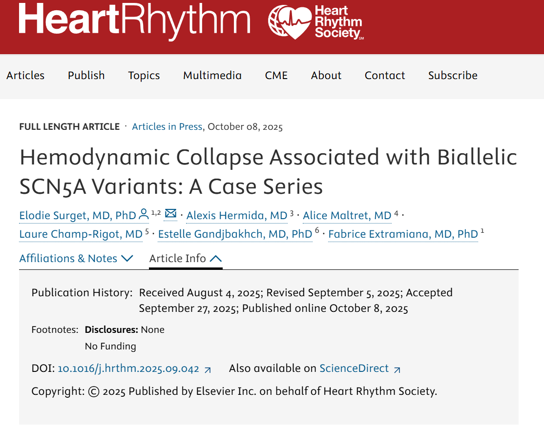 Elodie Surget: Thrilled to Share Our New Publication in Heart Rhythm!  1 Elodie Surget: Thrilled to Share Our New Publication in Heart Rhythm!