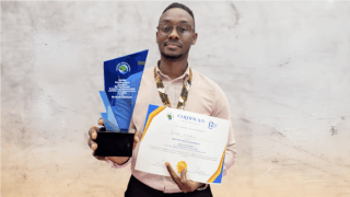 Joshua Ngimbwa Recognised as the Best Male Junior Investigator Awardee at the Tanzania Health Summit
