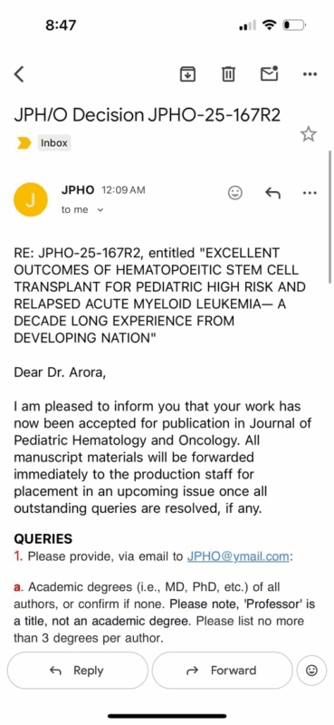 Rahul Bhargava: Landmark Study Shows Excellent Outcomes in Pediatric AML Transplant 1 Rahul Bhargava