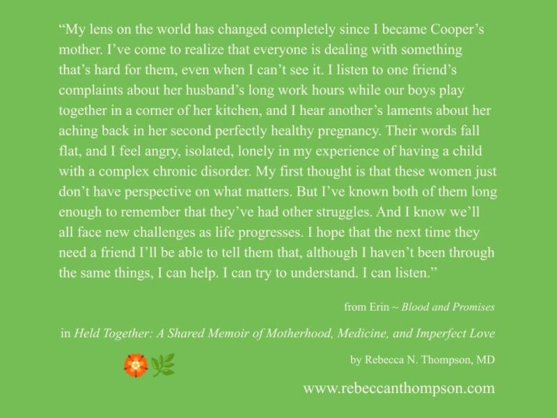 Rebecca Thompson on Caregiving Roles in Hemophilia Community