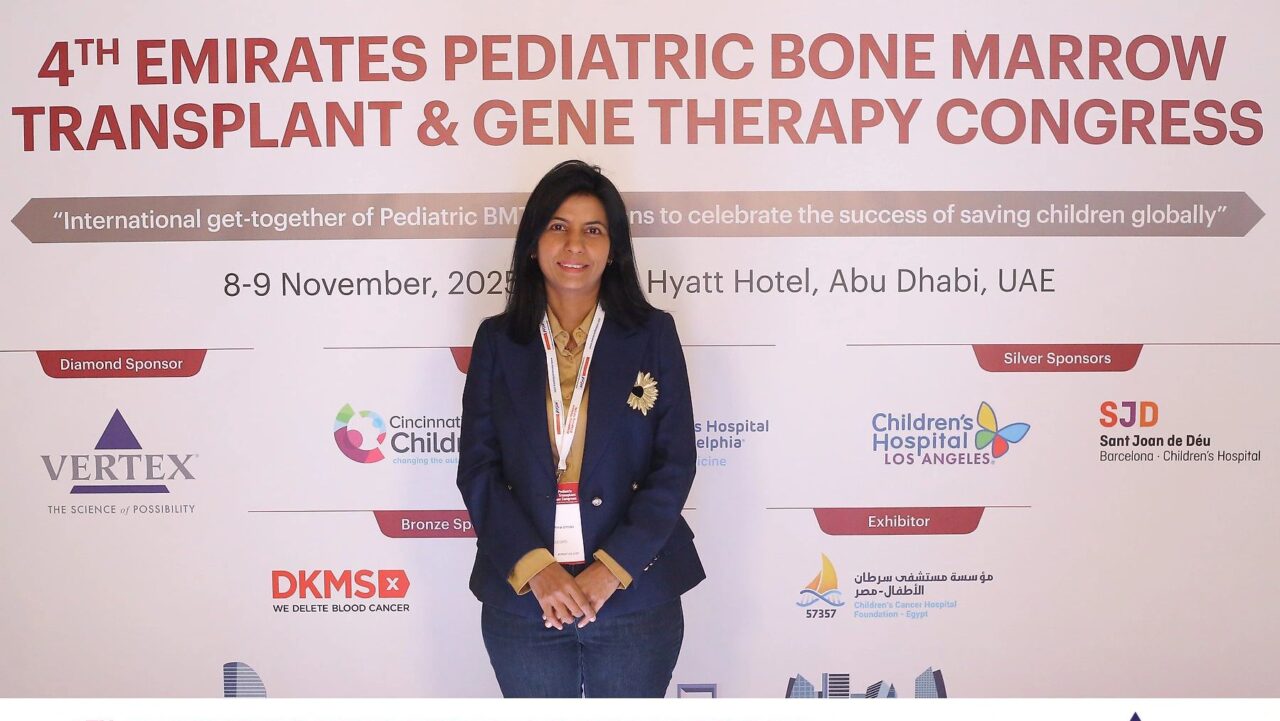 Dr. Sushma Umrao: Honored to Attend the 4th Emirates Pediatric Bone Marrow Transplant and Gene Therapy Congress
