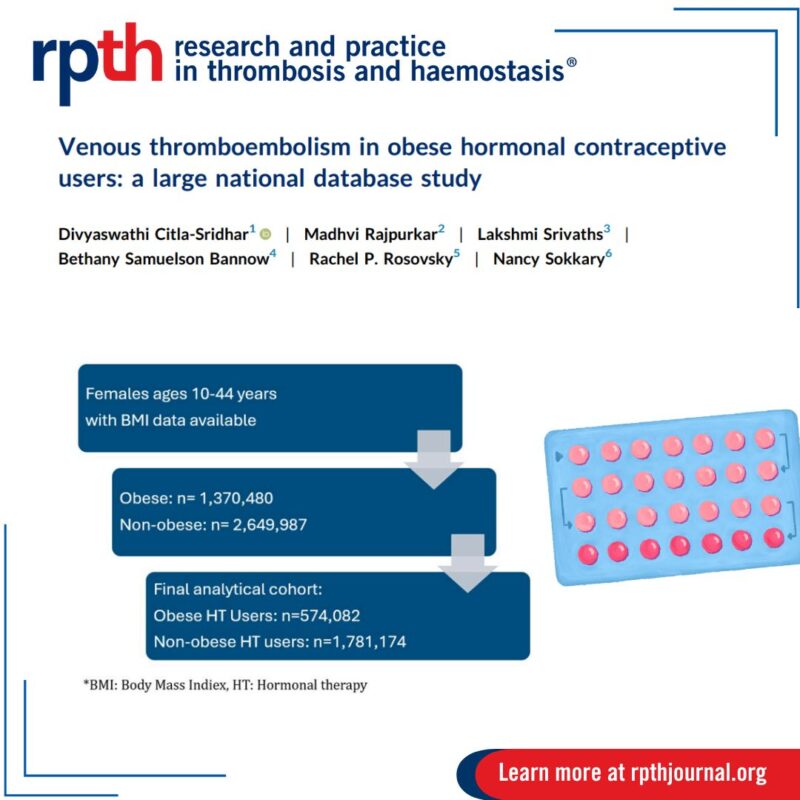 Divyaswathi Citla Sridhar and Team Report Higher VTE Rates in Obese Users of Certain Estrogen-Progestin Combinations 1 Divyaswathi Citla Sridhar and Team Report Higher VTE Rates in Obese Users of Certain Estrogen-Progestin Combinations