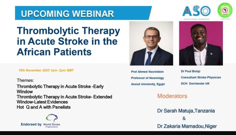 Paul Bolaji Invites You to ''Thrombolytic Therapy in Acute Stroke in African Patients'' Seminar