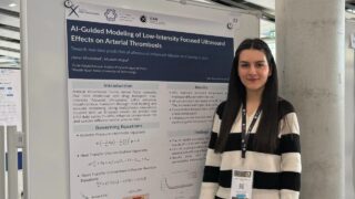 Jayran Khodadad Presented Poster: AI-Guided Modeling of Low-Intensity Focused Ultrasound Effects on Arterial Thrombosis
