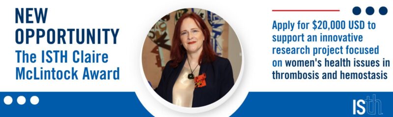 Thomas Reiser Congratulates Floor Heubel-Moenen on Receiving the 2025 ISTH Claire McLintock Memorial Award