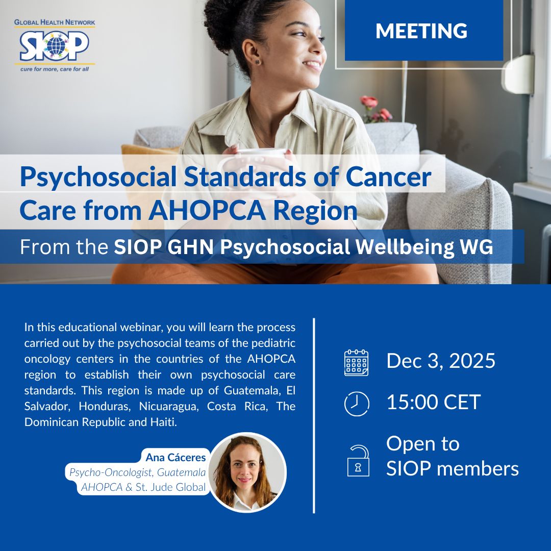 Alisa Kamalyan Shares Psychosocial Standards of Cancer Care Webinar From SIOP