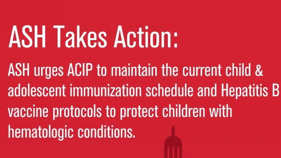 ASH is Continuing Its Advocacy to Protect Vulnerable Children