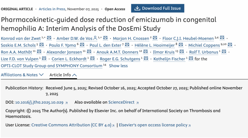 Wolfgang Miesbach Explores the DosEmi Study's Interim Results on Emicizumab