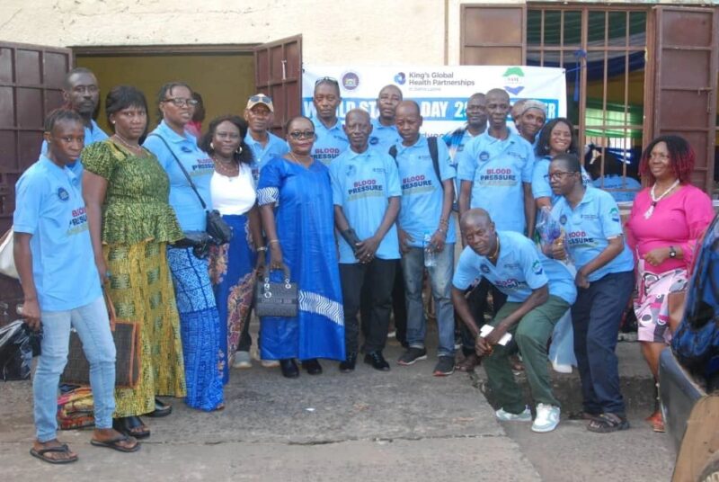 Stroke Association Sierra Leone Did Awareness raising on Hypertension on the World Stroke Day