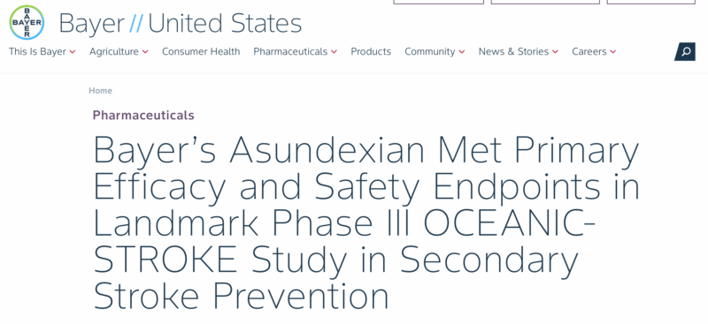 Dirk Sibbing on OCEANIC-STROKE Demonstrationg Superiority of Asundexian vs. Placebo