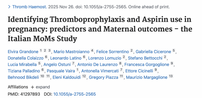 Gregory Piazza on Identifying Thromboprophylaxis and Aspirin Use in Pregnancy