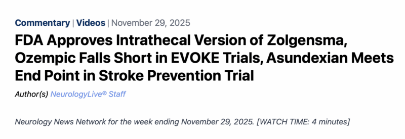 Jack Shuang Hou Shares Major Neurology Updates This Week