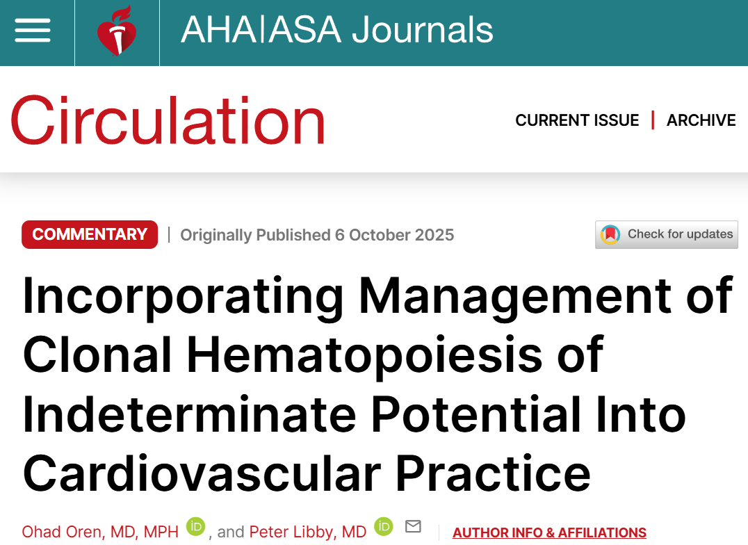 Launch of the Cleveland Clinic CHIP Clinic: Applying Genomic Discovery to Cardiology