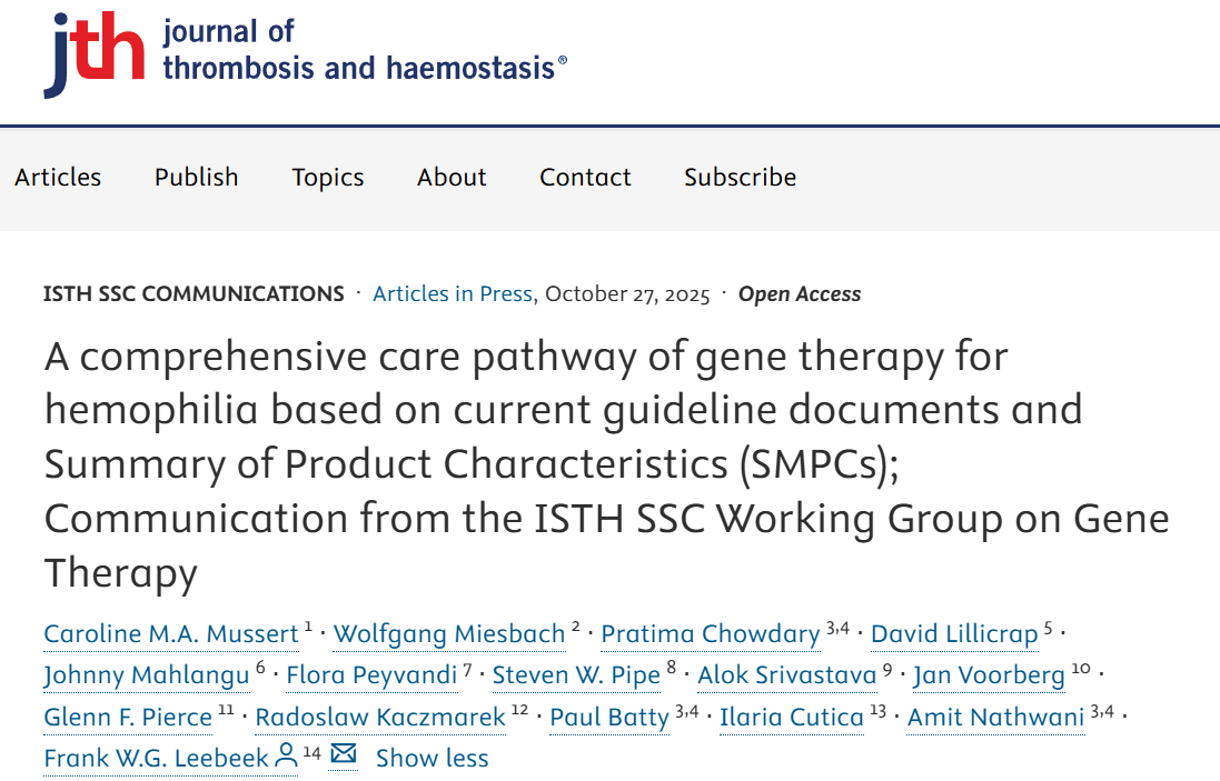 Wolfgang Miesbach Just Published: Our Comprehensive Roadmap for Clinics to Deliver Gene Therapy Safely and Consistently