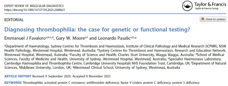 Thrombophilia Testing