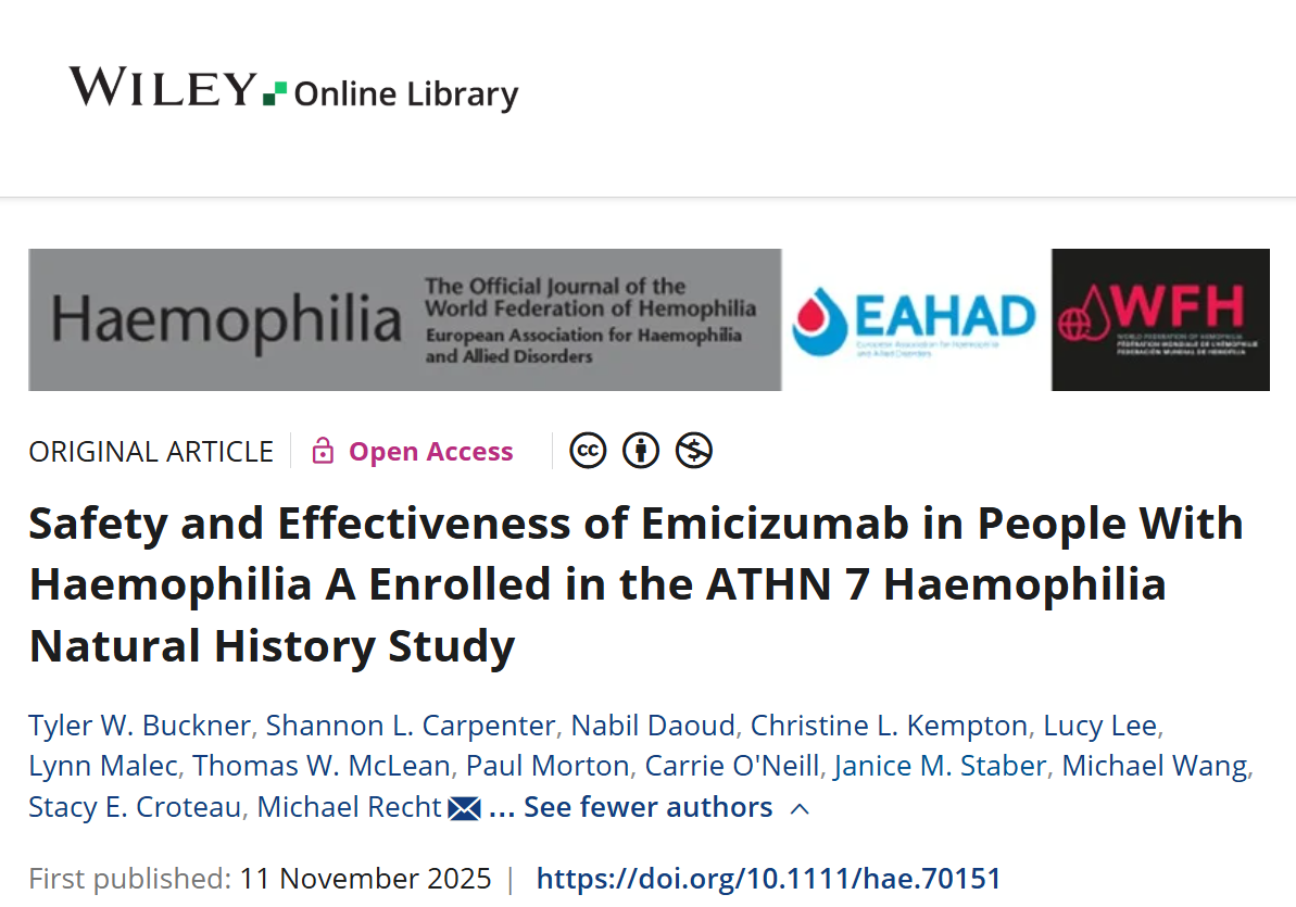 Flora Peyvandi Shared New Study: Safety and Effectiveness of Emicizumab in People With Haemophilia A