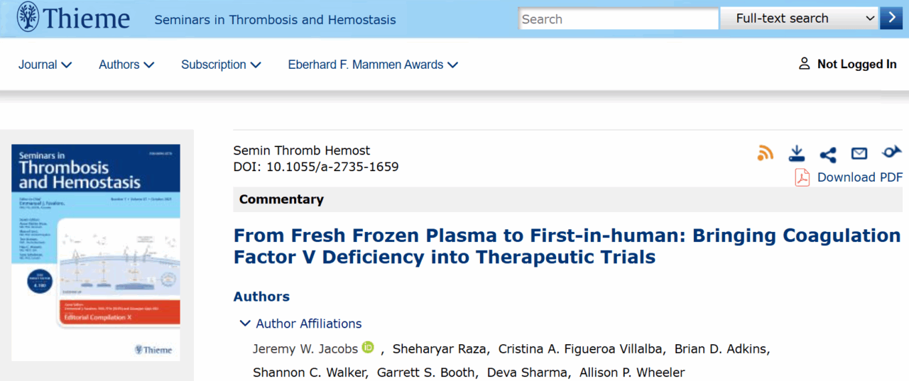 Sheharyar Raza Describes the Role of Factor V in Clotting 2 Sheharyar Raza Describes the Role of Factor V in Clotting