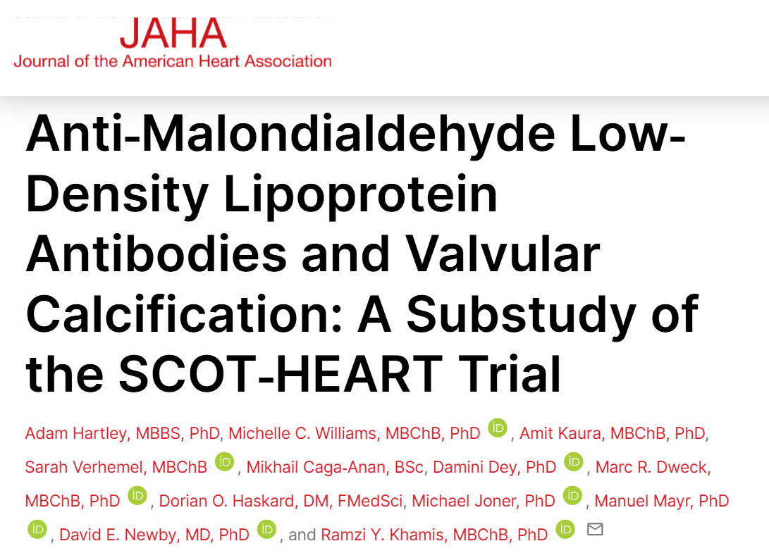 Ramzi Khamis: Higher Levels of Natural Antibodies Against Malondialdehyde-Modified LDL 1 Ramzi Khamis: Higher Levels of Natural Antibodies Against Malondialdehyde-Modified LDL