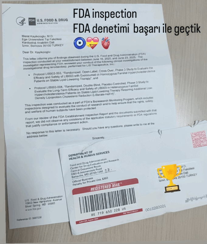 Meral Kayikcioglu: Successfully Completing FDA Inspections for Two Phase 3 Trials 1 Meral Kayikcioglu