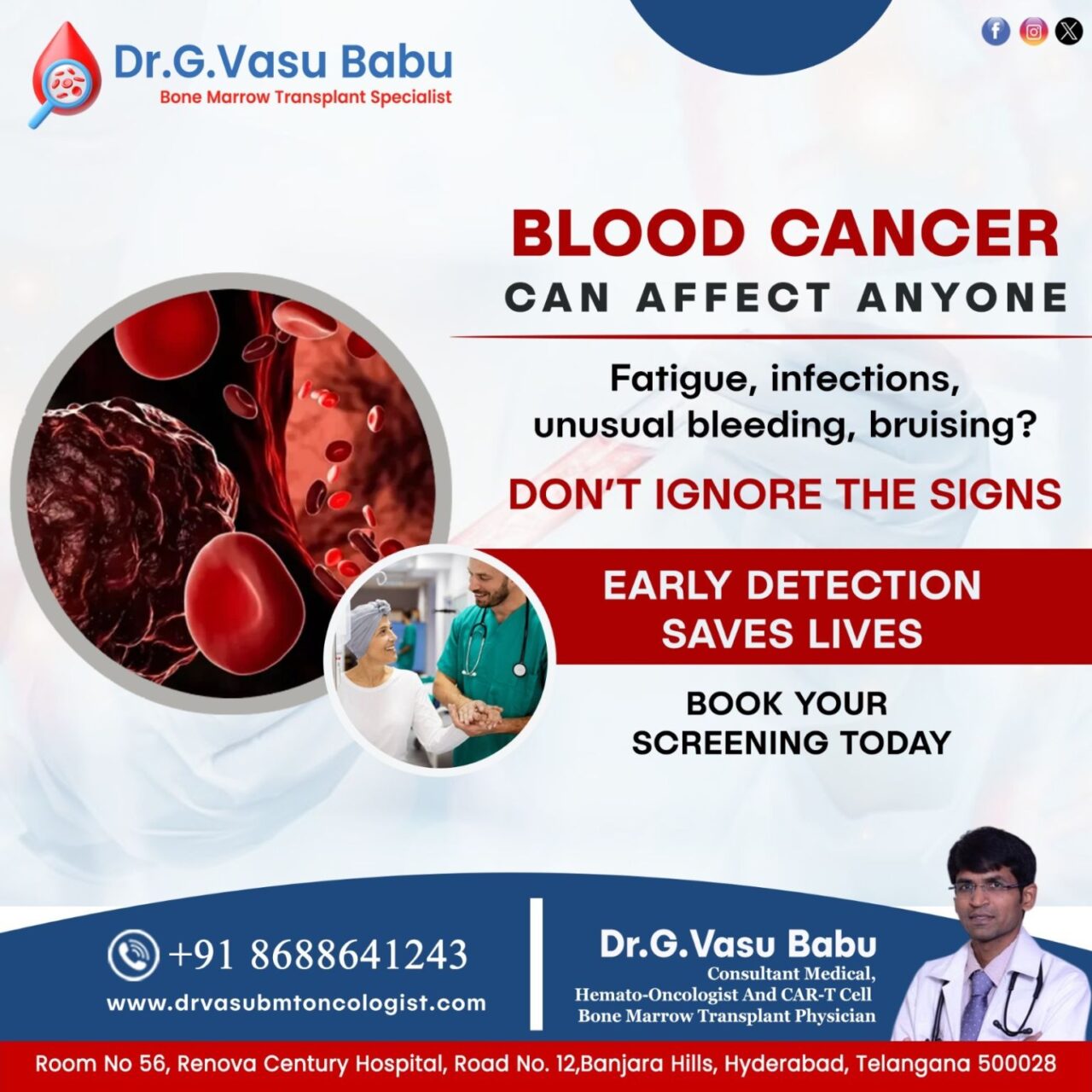 Dr Vasu Babu: Early Screening and Timely Hematology Evaluation Save Lives