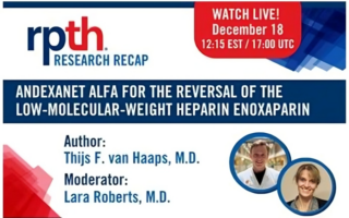 Register for the ISTH Andexanet Research Recap