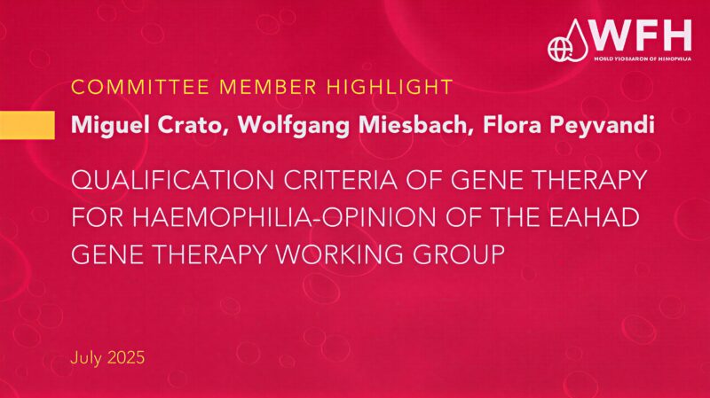 Gene Therapy for Hemophilia: New WFH Booklet and Webinar Released 1 Gene Therapy