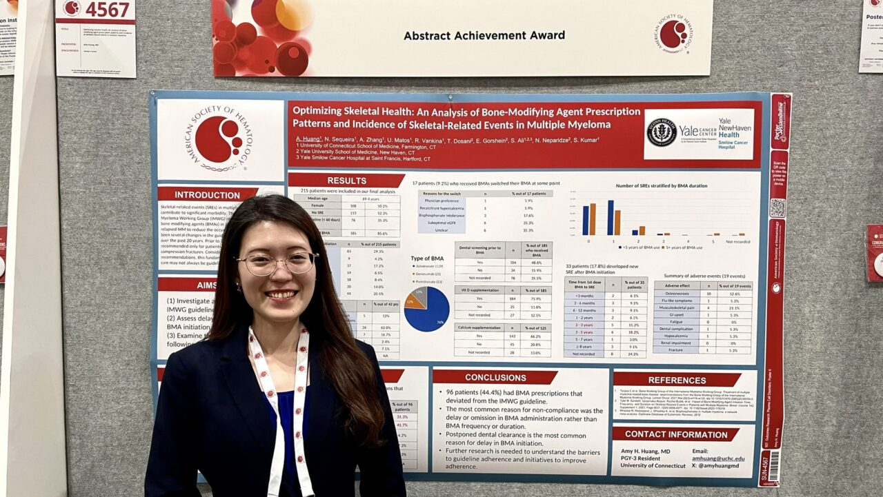 Amy H. Huang: Our Work on Bone Health in Myeloma Has Been Recognized with ASH Abstract Achievement Award