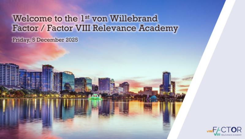 Nathan Connell on the 1st von Willebrand Factor/Factor VIII Relevance Academy 1 Nathan Connell on the 1st von Willebrand Factor/Factor VIII Relevance Academy