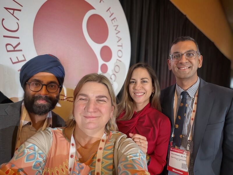 Sanam Loghavi and Shannon McWeeney at Joint Session on AI nad Hematology at ASH25
