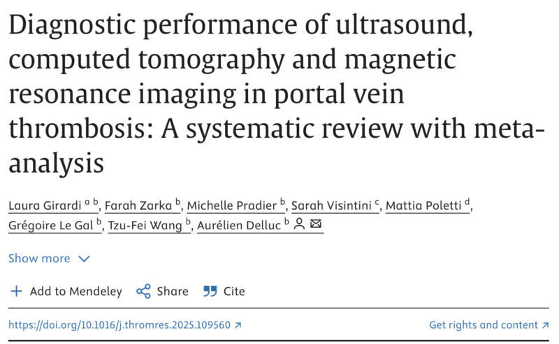 Laura Girardi Compares US, CT and MRI in Portal Vein Thrombosis 1 Laura Girardi Compares US, CT and MRI in Portal Vein Thrombosis