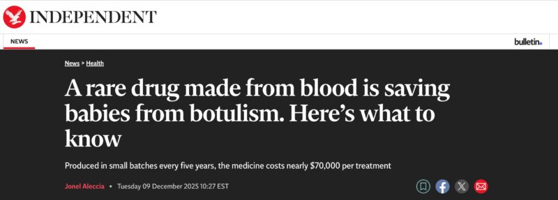 Giles Platford on Baby Big: Plasma-Derived Drug Against Infant Botulism 1 Giles Platford on Baby Big: Plasma-Derived Drug Against Infant Botulism