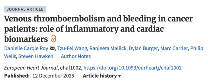 Davood KHoda Amorzideh on VTE and Bleeding in Cancer