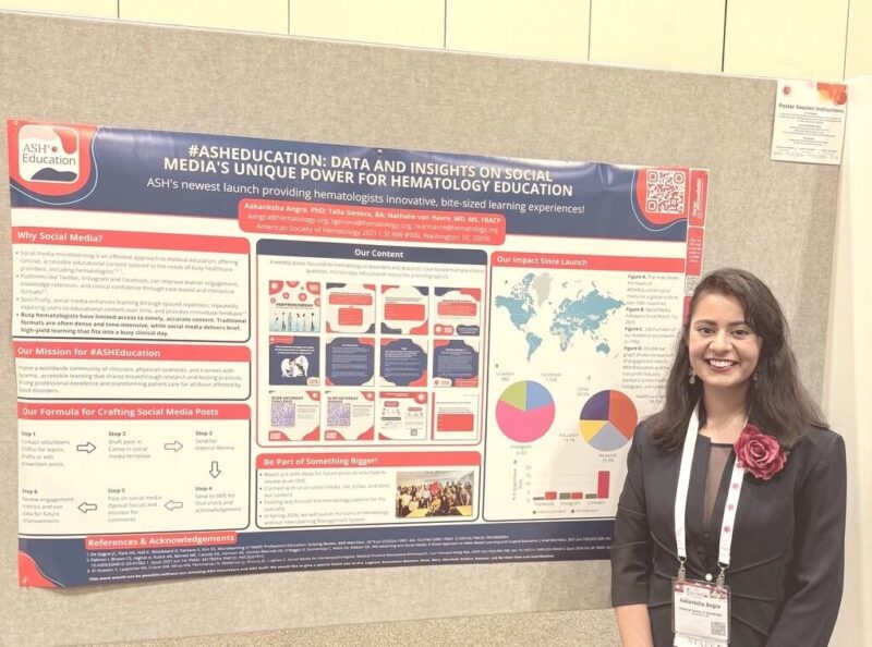 Aakanksha A: A Highlight of the Week Was Presenting Our ASH Poster 1 Aakanksha A: A Highlight of the Week Was Presenting Our ASH Poster