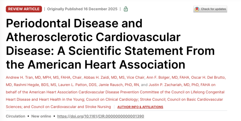 Mitchell Elkind: Highlighting Potential Links Among Periodontal Disease, Stroke, and Cardiovascular Risk
