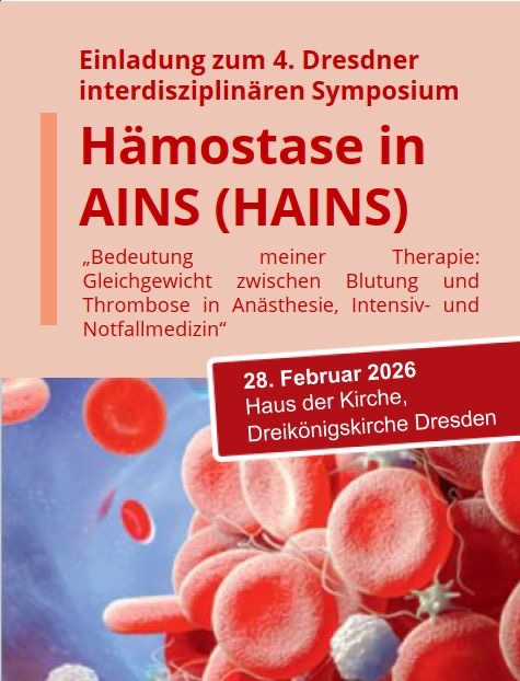 Oliver Tiebel Invites You to the 4th Dresden Symposium: Hemostasis in AINS 2026