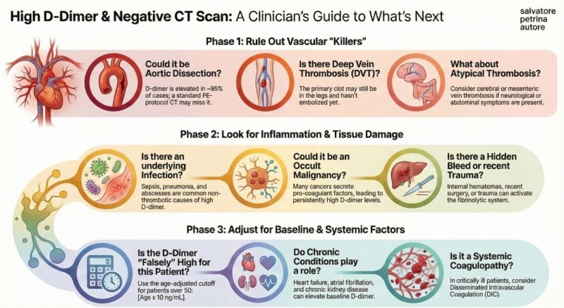 Salvatore Massimo Petrina: High D-Dimer, Negative CT Scan - What's Your Next Move? 1 Salvatore Massimo Petrina: High D-Dimer, Negative CT Scan - What's Your Next Move?
