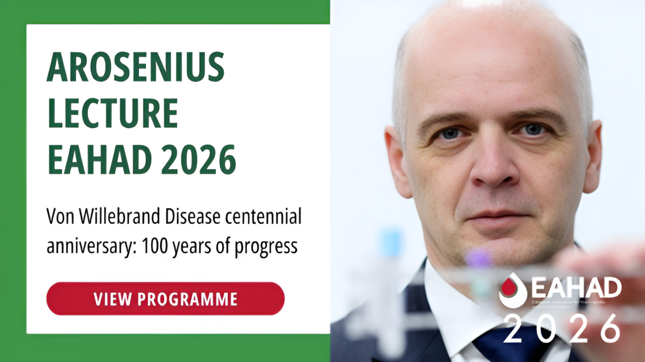 The Arosenius Lecture at EAHAD 2026 Marks 100 Years of Progress in VWD