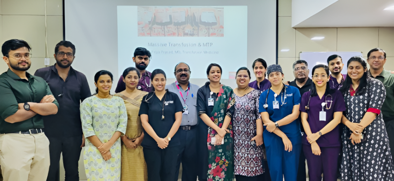 Teaching Massive Transfusion Protocol: Priya Prasad Leads ER Training Session Training 1 Massive Transfusion