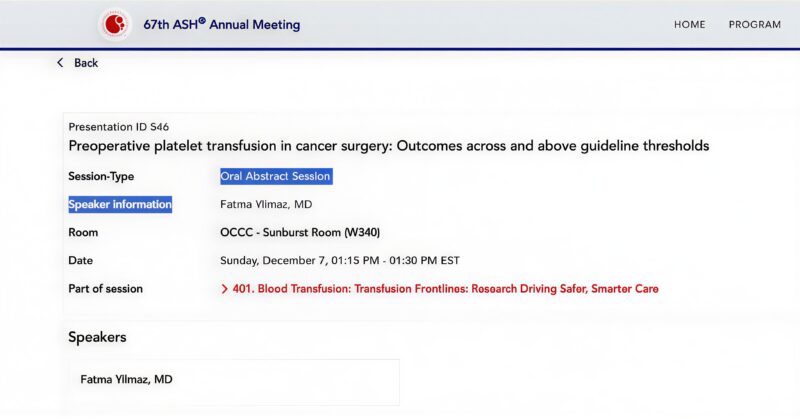 Platelet Transfusion