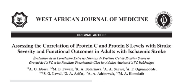 Do Natural Anticoagulant Deficiencies Worsen Ischaemic Stroke Severity?