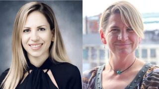 Sanam Loghavi and Shannon McWeeney at Joint Session on AI and Hematology at ASH25