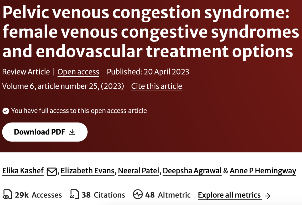 Heghine Khachatryan about PVCS as Cause of Chronic Pelvic Pain and Lower-Extremity/Pelvic Varices in Women 2 Heghine Khachatryan about PVCS as Cause of Chronic Pelvic Pain and Lower-Extremity/Pelvic Varices in Women