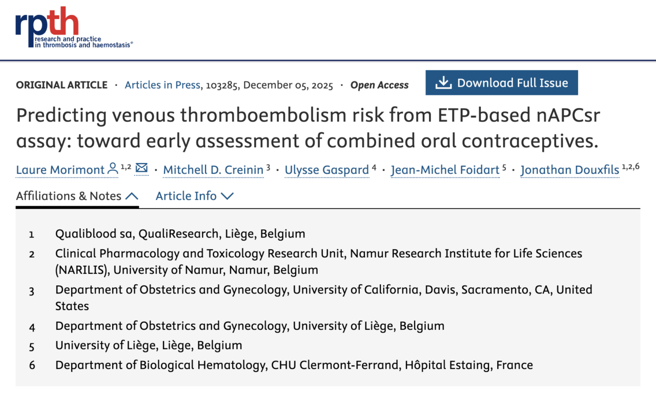 Sara Ng: Predicting Contraceptive VTE Risk Years Before Market